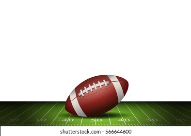 American football is on the field. Vector Illustration design. Rugby sport.