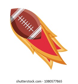 American football on Fire