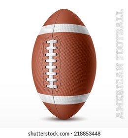 American football on white. Vector illustration.