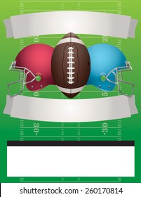 American football party illustration. Vector EPS 10. EPS contains transparencies.