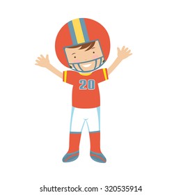 simple football players clipart