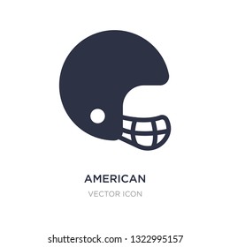 american football player helmet icon on white background. Simple element illustration from Sports concept. american football player helmet sign icon symbol design.