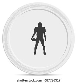 American football player icon.