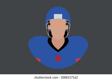 American football player icon vector template for use