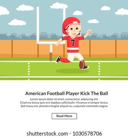 American Football Player Kick The Ball Job Information