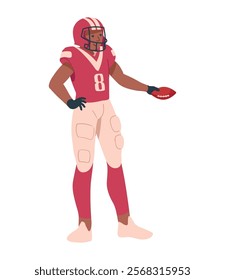 american football player man isolated