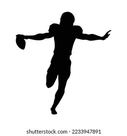 American football player minimal shadows