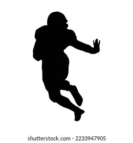 American football player minimal shadows