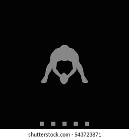 American football player silhouette.