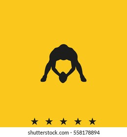 American football player silhouette.