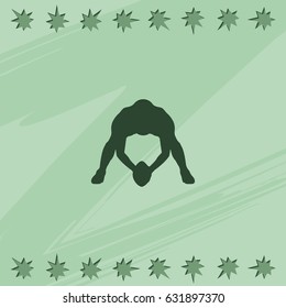American football player silhouette.