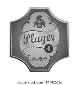 american football player silver theme