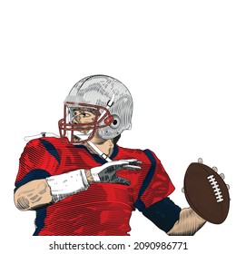 american football player. american football. american football player throwing.