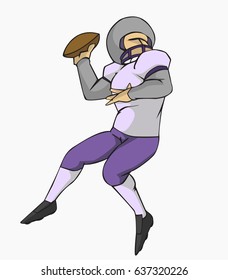 American FootBall Player Vector design