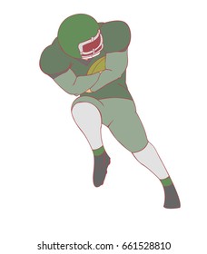 American FootBall Player Vector design