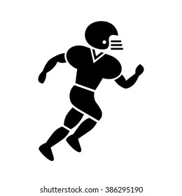 American football player. Vector illustration.