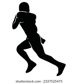 American Football Players Silhouettes , vector pack, various pose