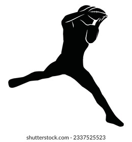 American Football Players Silhouettes , vector pack, various pose