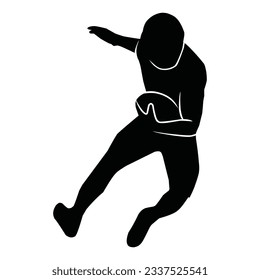 American Football Players Silhouettes , vector pack, various pose