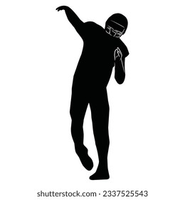 American Football Players Silhouettes , vector pack, various pose