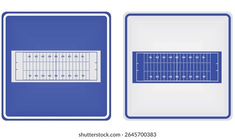 American football playfield sign. vector illustration