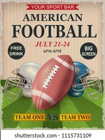 American Football Poster.