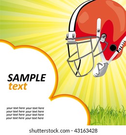 american football poster