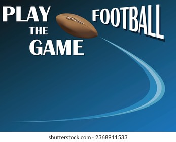 American football poster background. Vector illustration.