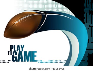 American football poster background. Vector illustration.