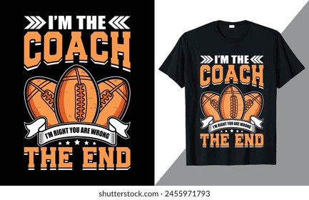 

American Football Quotes T Shirt Design, American Football Typography Art, American Football  Illustration, Sports Shirt Design