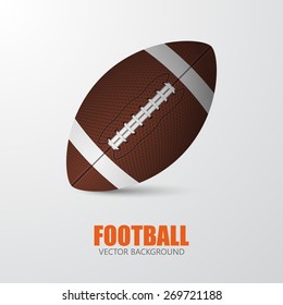 Vintage Vector Illustration American Football Ball Stock Vector ...