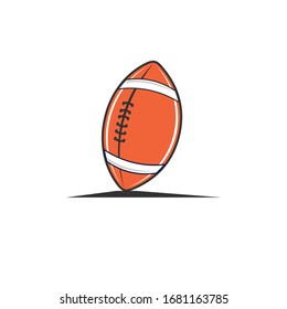 american football red color vector graphic design for sticker decoration template