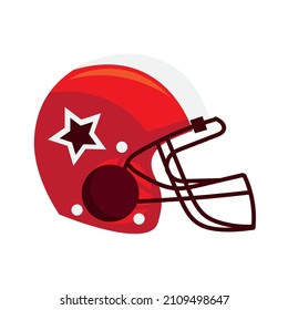 american football red helmet icon