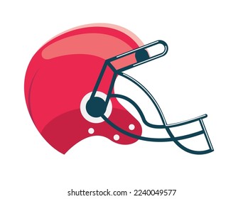 american football red helmet icon