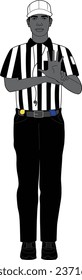 American football referee vector eps