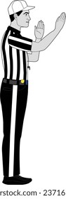 American football referee vector eps