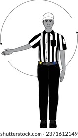 American football referee vector eps