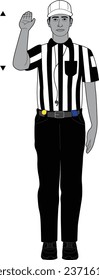 American football referee vector eps