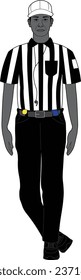 American football referee vector eps