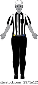 American football referee vector eps