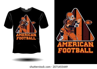 american football retro vintage design