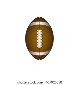 american football rugby ball icon flat vector illustration