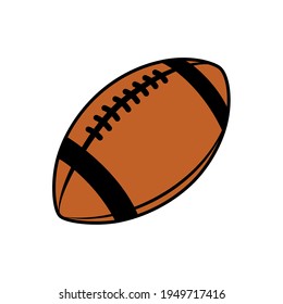 American Football, Rugby Ball, Vektorsymbol