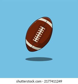 American Football Rugby Ball Vector Illustration Design