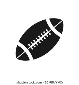 American Football rugby icon vector  color editable Isolated on blank Background