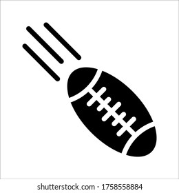 American Football rugby icon vector color editable on white background. eps 10