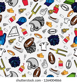 american football seamless pattern