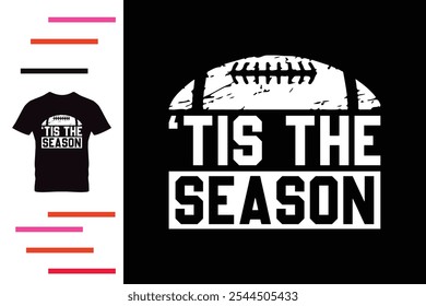 American football season t shirt design