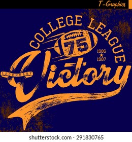 american football season,vintage graphics,college graphics,sports graphics for t-shirt