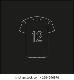 american football shirt. illustration for web and mobile design.